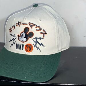 NeffxDisney Mickey Mousr MKY snapback and Green cream Cap